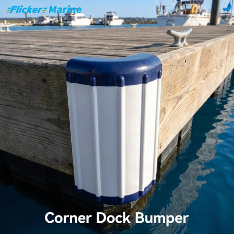 Dock Bumper Marine Dock Protector Built Tough Weather Resistant Design Easy Mount Installation on wooden pier corner