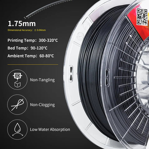 Heavy Duty Pps Filament For Fdm 3D Printers Engineering Grade 175Mm Diameter 1Kg Spool Flame Retardant Ul 94 V0 Heat Chemical Resistant Rock Solid Build Smooth Runs All Day Long