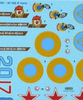 Dope Ukrainian Foxbats MIG 25PDS decal set for 1/48 scale model kit, featuring military aircraft markings and weathered finish.