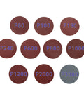 100 Pack 3 Inch Sanding Discs Set From P80 To P3000 With 10 Discs Per Grit Silicon Carbide For Wood Metal Auto Finishing Shaping
