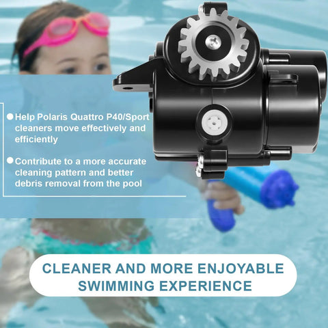 R0837300 Gearbox Assembly Fits Polaris Quattro P40 And Sport Pressure Side Automatic Pool Cleaners in action