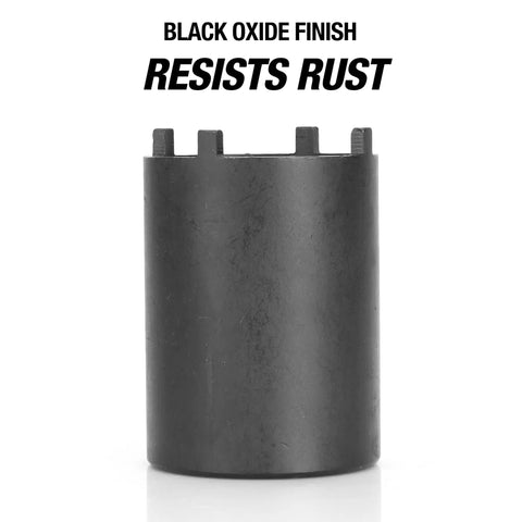 Black oxide Dana 44 Lug Nut Spindle Socket Heavy Duty Tool Built For 4WD Dana 44 Axles Only Works With GM Dodge And Select Ford Applications