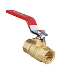 Pack Of 10 Heavy Duty Brass Ball Valve One Half Inch Full Port FNPT FIP Threaded 600 WOG 600 PSI Lead Free Built To Last