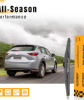 14 Inch Rear Wiper Blade Replacement For Jeep Cherokee Mazda CX 5 CX 9 Chrysler Pacifica Hyundai Tucson Santa Fe Lexus RX 350 Rear Wiper OEM Style Easy Install All Weather packaging with SUV driving on wet road