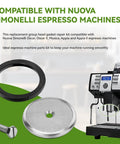 Espresso Machine Group Head Gasket Repair Kit Stop Leaks And Keep Your Espresso Setup Running Smooth Like A Pro Replacement Gasket For Nuova Simonelli Oscar Oscar II Musica Appia And Appia II Espresso Machines, black gasket kit