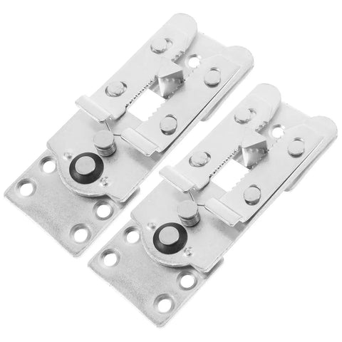 Lock Your Sectional Sofa Down Tight With These Hella Sturdy Five Piece Metal Connectors Adjustable Brackets close-up detail view.