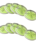 10PCS Circular for spirit Level 32mm Clear 10PCS Circular for showing clear acrylic spirit levels with grids.