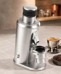 Game Changing Single Dose Coffee Grinder With 80Mm Stainless Steel Flat Burrs And 550W Motor For Daily Morning Routines, silver design.