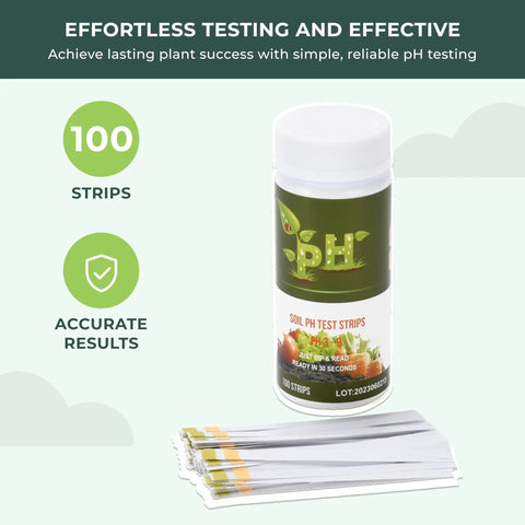 Soil PH Test Kit Strip For Quick Accurate Garden Readings With Color Chart Easy To Use PH Tester For Gardens Lawns Grass