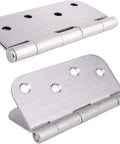 18 Pack 3.5 Inch Satin Nickel Door Hinges Reversible Five Eighths Radius For Exterior And Interior Doors Residential And Commercial Use Entryway Patio And More