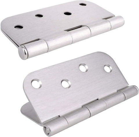 18 Pack 3.5 Inch Satin Nickel Door Hinges Reversible Five Eighths Radius For Exterior And Interior Doors Residential And Commercial Use Entryway Patio And More