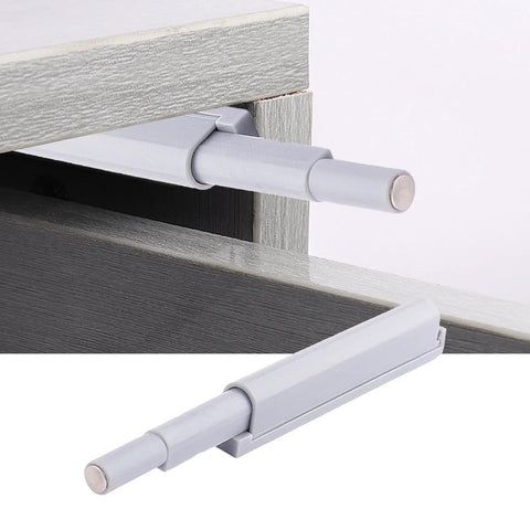 Premium Soft Close Retrofit Kit For Kitchen Cabinets And Bedroom Drawers Using Sturdy Nylon Buffers To Kick Loud Noise To The Curb and Keep Your Cabinet Doors Moving Silky Smooth Always with nylon buffers visible.