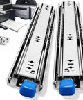 1 Pair 24 Inch Locking Ball Bearing Drawer Slides Full Extension With 230 Lb Capacity Beefy Steel Build For Cabinets And Tool Chests