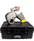 Rock Solid Pro Grade Hydraulic Torque Wrench Built Like A Beast With Anti Corrosion Alloy Square Drive on black case.