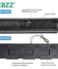 Heavy Duty 36 Inch Wall Mount Black Air Curtain Fan With Magnetic Switch And Three Speed Settings For Commercial Spaces top and rear view, showcasing installation features and design.