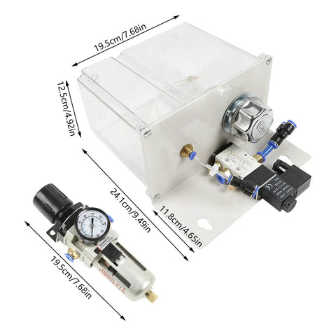 High Performance Cutting Cooling Spray Pump For CNC Lathe Machine. Robust Resin And Iron Build For Mist Coolant Lubrication System. 110V Operation With Advanced Leak Prevention Seal. Durable Aluminum Alloy Construction For Industrial Shop Use. Heavy Duty