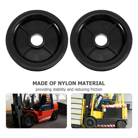 Heavy Duty Forklift Mast Guide Pulley Wheel Built Tough For Heavy Lifting Single Slot Nylon Bearing Design With 27mm Or 20mm Inner Bore For Rock Solid Daily Warehouse Ops