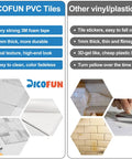 Comparison between DICOFUN PVC tiles and other thin vinyl, highlighting durability and installation differences.