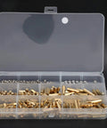 Hex Standoff Spacer Kit With 300 Pieces In Brass And Plated Iron, Multipurpose Mounting Pillars For Motherboard And Electronics DIY Projects, Workhorse Durability And Easy Install Fastener System, assorted spacers in case