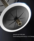 Sealed suction pan of Premium 35 Liter Grease Transfer Pump With 13 Foot Hose And High Pressure Valve for 5 Gallon Drums.