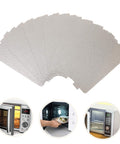 12 Pack Mica Sheets For Microwave Oven Heat Resistant Insulation Waveguide Covers Cut To Fit Replacement Plates for DIY Repair