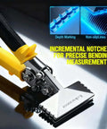 Heavy Duty Sheet Metal Hand Seamer Built Tough With 6 Inch Jaw Sheet Metal Bender And Flattening Tool Hot Forged 3Cr13 Steel Non Slip Handle And Safety Lock For HVAC Roofing And Duct Work