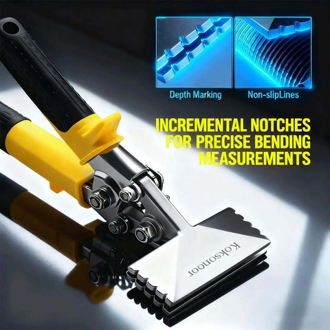 Heavy Duty Sheet Metal Hand Seamer Built Tough With 6 Inch Jaw Sheet Metal Bender And Flattening Tool Hot Forged 3Cr13 Steel Non Slip Handle And Safety Lock For HVAC Roofing And Duct Work