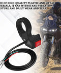 Universal 3 Speed Motorcycle Handlebar Shift Switch 22Mm 7 8 Inch Electric Bike Control Lever connected to wire harness