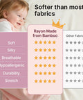 Cozy Bamboo Rayon Sleep Sack For Babies 6 To 12 Months 1.0 TOG All Year Wearable Blanket softness comparison chart