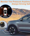 Set Of 4 TPMS Tire Pressure Monitoring Sensors With Relearn Tool For Broad Vehicle Compatibility, Including SUVs, Trucks And Cars, Direct OEM Replacement For Silverado And More, Delivers Stable Signal, Accurate Readings, Easy Install on SUV
