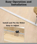 Table Saw Crosscut Sled Kit With Aluminum T Track And UHMW Miter Bars installation with screwdriver on wood.