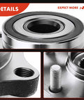 Rear Wheel Bearing And Hub Assembly 5-Lug Fit For Subaru Outback 2015-2021, Forester 2019, close-up showing hub details and threading.