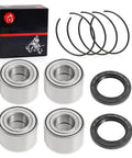 Heavy Duty Front And Rear Wheel Bearing Set 30x60x37mm With Circlip For Maverick Commander Outlander Renegade Max 330 400 450 500 570 650 800