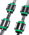 Heavy Duty Linear Guide Rails Kit 2 Pcs HGR20 1000mm With 4 HGW20CC Flange Type Bearing Carriage Blocks for CNC routers