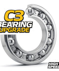 Three Kit C3 Upgrade Spindle Bearing Rebuild Kit For Mower Spindles Fits Pro Master PM Series And Numerous Models With High Temperature Grease To Run Cooler And Extend Bearing Life And Improve Performance, C3 bearing