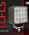 Blue 12V LED Work Light With Swivel Mount 42 Watt 2650 Lumens Spot Off Road Light for Sprayers Trucks and More