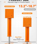 No Sweat Setup For Your Outdoor Build With These Heavy Duty 4 Pack Screw Jack Posts Featuring 4X4 Adjustable Steel Plates for size details.