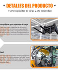 Kickass Workhorse Heavy Duty Telehandler Forklift With Long Telescopic Boom Designed For Rugged Job Site Material Handling And Rough Terrain Loading Tasks, close-up of forks and spacious cab interior.