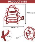 Built Like A Tank 1/2 Inch Fire Sprinkler Head Cage Guard Protector Bracket 18 Pack Red Steel 2.9 inch size with welded design.