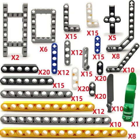 Beam Set With 266 Pieces For STEM Engineering And Car Building Projects Includes Chassis Frames Liftarms Axles And Connectors