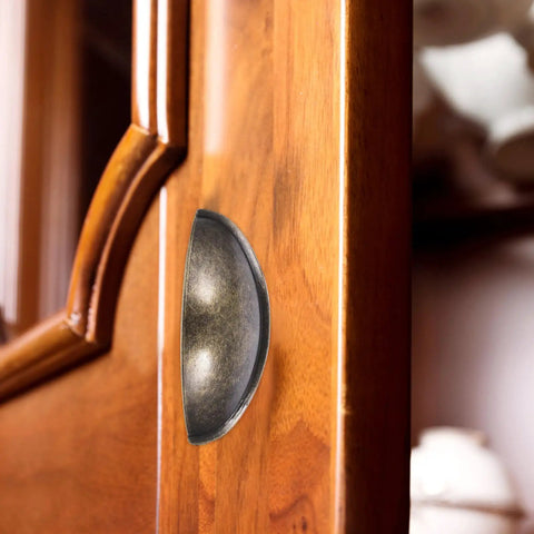 Antique Bronze Wardrobe Handles 4 Pack Semicircle Drawer Pulls For Cabinets And Furniture Hardware Vintage Style Vibe Easy Install Door Knobs
