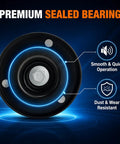 High Impact Drive Belt Idler Pulley For Mini Cooper 2002 2007 With 1.6L Engine 4 Cyl Serpentine Belt guide, sealed bearing design.