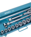 1000 Socket Set Multi Color Square Drive 20mm tools with chrome vanadium build in teal case