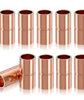 Premium Quarter Inch Straight Copper Pipe Fittings And Heavy Duty Couplings For Reliable Plumbing Repairs And Home Diy Projects Kickass Tubing Connectors - 10 pack copper couplers.