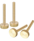 Knurled Thumb Screws M4x30mm Brass Fully Threaded Flat Head 4 Pack Grip Knobs Fasteners For Electronics Enclosures And DIY Projects Easy To Tighten Rust Resistant Pro Grade Hardware