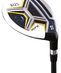Senior Flex Offset 11 Wood Golf Club Right Handed Men's Senior Size with black pro velvet grips and Dynaflo graphite shaft
