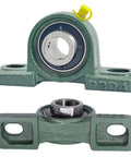 Self Aligning Pillow Block Bearing Kit Four Pack UCP204-12 With Three Quarter Inch Bore Mounted Chrome Steel Bearings