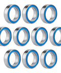 Set of 6700-2RS Double Sealed Deep Groove Ball Bearings, Chrome Steel, 10x15x4mm, for RC Cars Drones Robotics Electric Motors