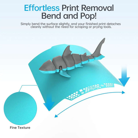CryoGrip Pro Glacier Panda Double Sided Build Plate For Bambu Lab P2S P1S P1P X1C X1E A1 3D Printers fine texture detail