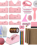Pink Sublimation Shirt Tool Kit With 8 T Shirt Rulers 3 Pack Teflon Sheets 12 By 16 Inch Heat Resistant Gloves With Silicone Bumps